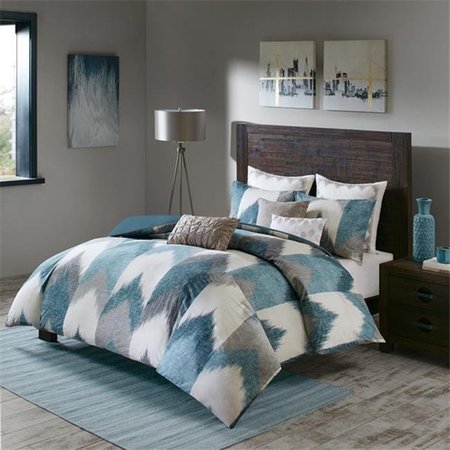 INK PLUS IVY KIDS INK Plus IVY II12-784 Alpine Duvet Cover Mini Set - Aqua; King & California King Size II12-784